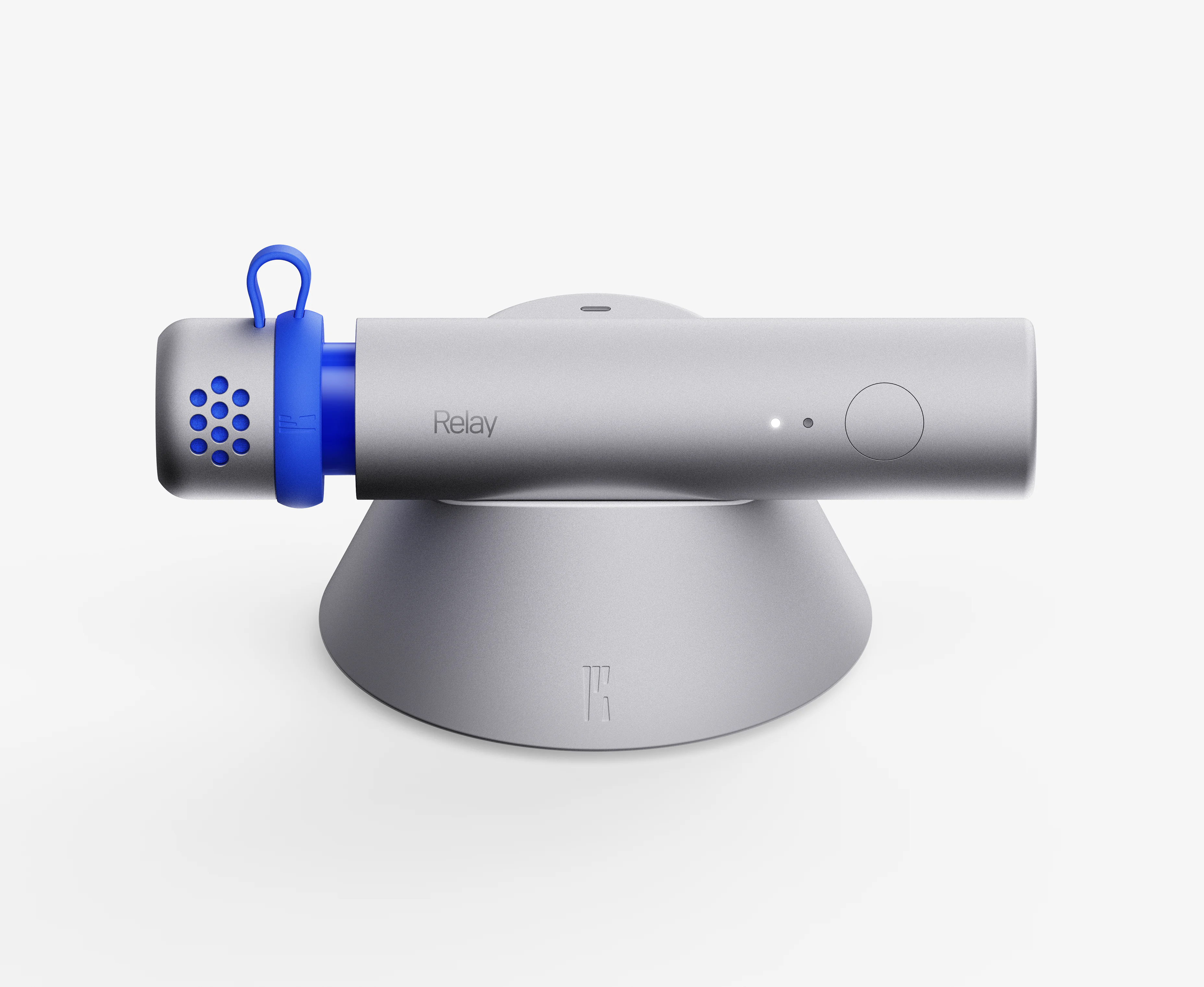 Relay Q with its Magnetic Charging Dock